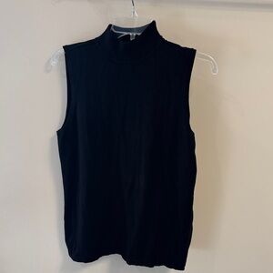 Chico’s Sleeveless Mock Neck Top - Black